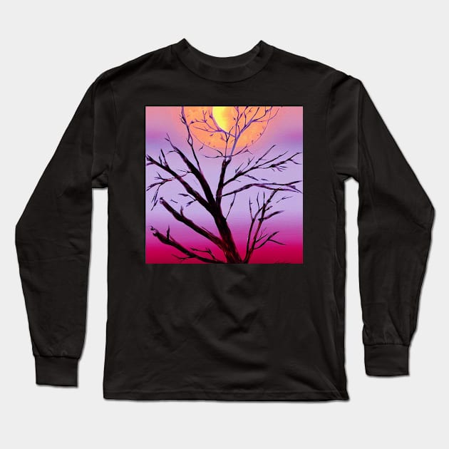 Lonely Tree Long Sleeve T-Shirt by RomanDanielsArt